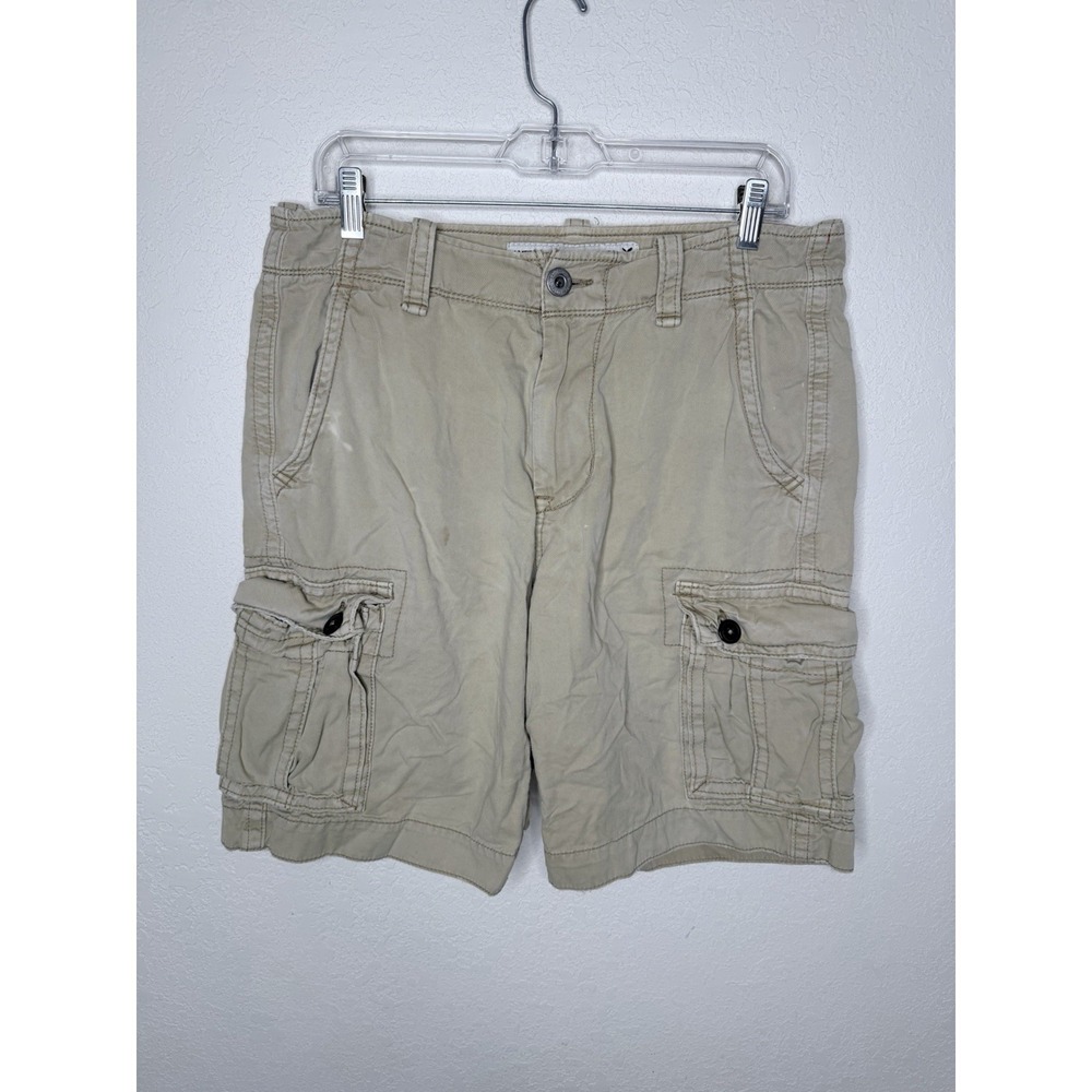 American Eagle Outfitters Cargo Shorts Mens 32 Khaki Classic Length‎ Utility